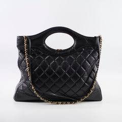 Chanel 31 Calfskin Large LGHW Black Microchip
