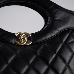 Chanel 31 Calfskin Large LGHW Black Microchip