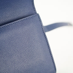 Hermes Kelly Long Wallet Epsom in Blue T Stamp
