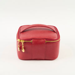 Chanel Vintage Caviar Vanity Red Series 4