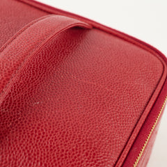 Chanel Vintage Caviar Vanity Red Series 4