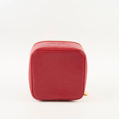 Chanel Vintage Caviar Vanity Red Series 4