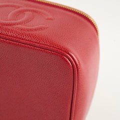 Chanel Vintage Caviar Vanity Red Series 4