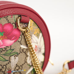 Gucci Ohipdia Floral GG Supreme Backpack Red