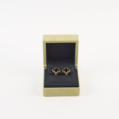 Van Cleef & Arpels Vintage Alhambra Onyx Earrings