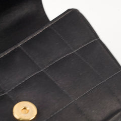 Chanel Chocolate Bar Mini Flap Black Satin