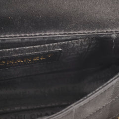 Chanel Chocolate Bar Mini Flap Black Satin