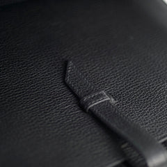 Hermes Black Document Holder Tote Bag
