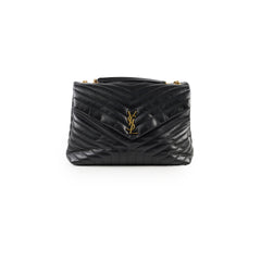 Saint Laurent Large Lou Lou Bag Black GHW