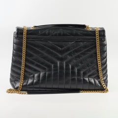 Saint Laurent Large Lou Lou Bag Black GHW