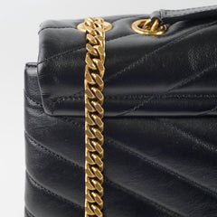 Saint Laurent Large Lou Lou Bag Black GHW