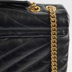 Saint Laurent Large Lou Lou Bag Black GHW