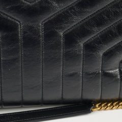 Saint Laurent Large Lou Lou Bag Black GHW