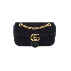 Gucci Marmont Velvet Small Black