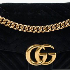 Gucci Marmont Velvet Small Black