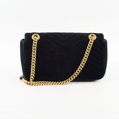 Gucci Marmont Velvet Small Black