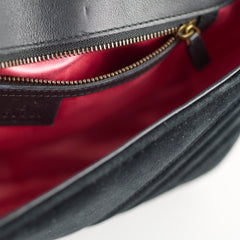 Gucci Marmont Velvet Small Black
