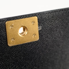 Chanel Mini Boy Bag Black Caviar GHW (Microchip)