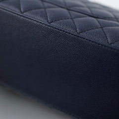 Chanel Medium Coco Handle Navy Caviar