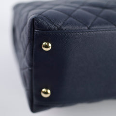 Chanel Medium Coco Handle Navy Caviar