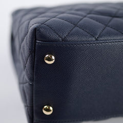 Chanel Medium Coco Handle Navy Caviar