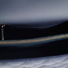 Chanel Medium Coco Handle Navy Caviar
