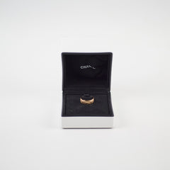 Chanel Coco Crush Beige Gold Ring Size 51