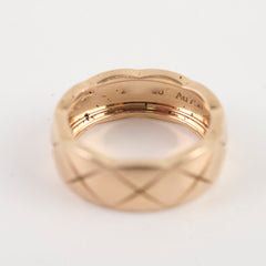 Chanel Coco Crush Beige Gold Ring Size 51
