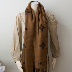 Louis Vuitton Reykjavik Cashmere Scarf Brown