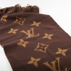 Louis Vuitton Reykjavik Cashmere Scarf Brown