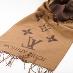 Louis Vuitton Reykjavik Cashmere Scarf Brown
