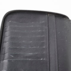 Chanel Caviar Zip Around Long Wallet Black Series 16