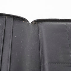 Chanel Caviar Zip Around Long Wallet Black Series 16