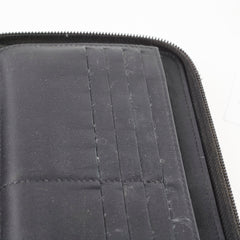 Chanel Caviar Zip Around Long Wallet Black Series 16