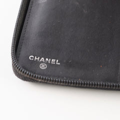 Chanel Caviar Zip Around Long Wallet Black Series 16