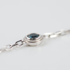 Cartier Blue Sapphire Bracelet White Gold
