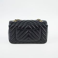 Chanel Rectangular Mini Black Chevron