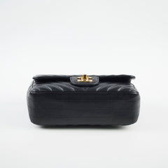 Chanel Rectangular Mini Black Chevron
