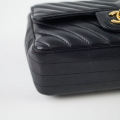 Chanel Rectangular Mini Black Chevron
