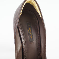 Louis Vuitton Leather Heels Brown Size 36.5