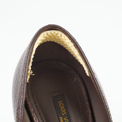 Louis Vuitton Leather Heels Brown Size 36.5