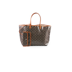 Goyard St Louis PM Black Tan Shoulder Bag