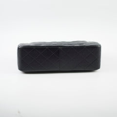 Chanel Caviar Jumbo Double Flap Black Series 24