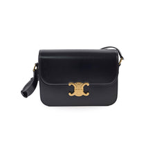 Celine Classique Triomphe Shiny Calfskin Black