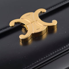 Celine Classique Triomphe Shiny Calfskin Black