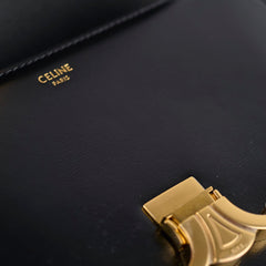 Celine Classique Triomphe Shiny Calfskin Black