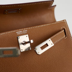 Hermes Mini Kelly Epsom Gold PHW Z Stamp