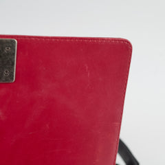 Chanel Old Medium Lambskin Boy Black/Red 2013-2014