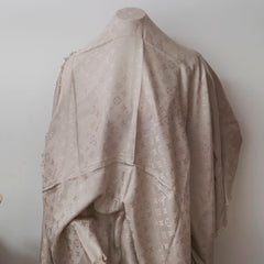 Louis Vuitton Chale Monogram Silk Shawl Beige