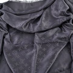 Louis Vuitton Chale Monogram Silk Shawl Black